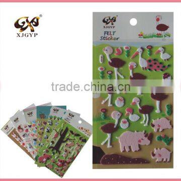 fabric sticker/letters fabric stickers/non-woven fabric stickers