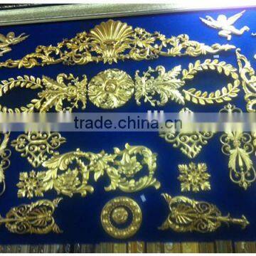 Carved Wood Molding/crown Wood Mouldings/furniture Use Decor Resin Flower photo-2