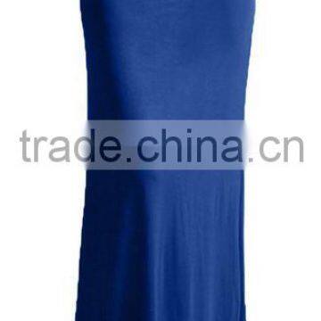 Women Solid Color Rayon Long Maxi Skirt for Women