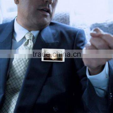 Multi-function Magnetic or Hang Out Led Video Badge/ Advertising Name Tag With Metal and Plastic Housing/3 Inch Name Badge photo-2