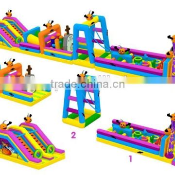 outdoor obstacle course equipment inflatable