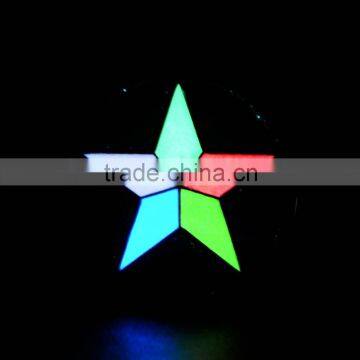 New design alloy star coloful glowing necklace glow in the dark Glowing Jewelry Necklace glow in the dark jewelry