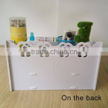 Home&office Eco-friendly Multiple Wooden/plastic Desktop Storage Box &jewelry Box photo-5