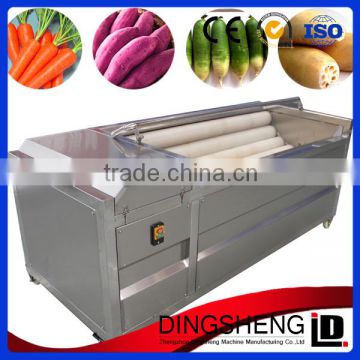 304# stainless steel brush roller type potato peeling equipment