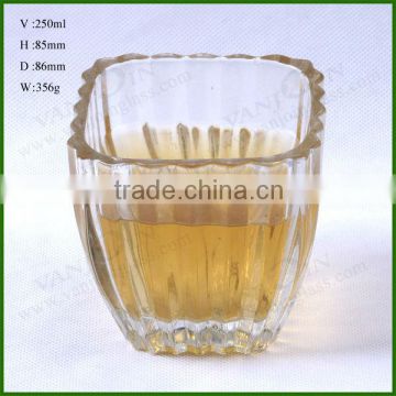 250ML Engraved Glass Cup for Beer