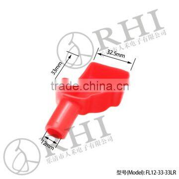 Red Small ladder-shaped battery terminal covers