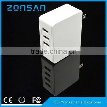 4-PORT USB Charger Travel Charger