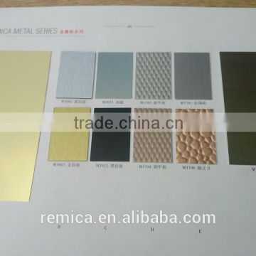 Remica Decorative high pressure laminates metal series finish