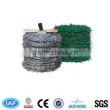 Hot sales barbed wire (galvanize or PVC coated)