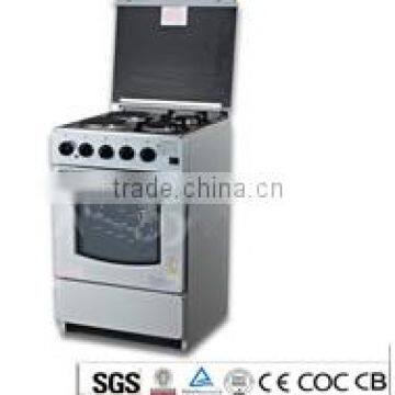 China Supply 4 burner gas stove with gas oven/electric oven with high quality