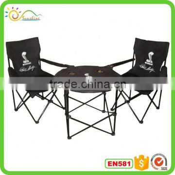 Portable folding camping table and chairs set,folding canvas camping table