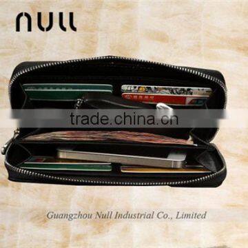 Durable Canvas Leather Zipper Card Holder Wallet for Men photo-5