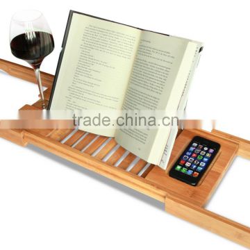 Bamboo Expandable and Adjustable book stand stand for phone book reading stand                        
                                                Quality Choice