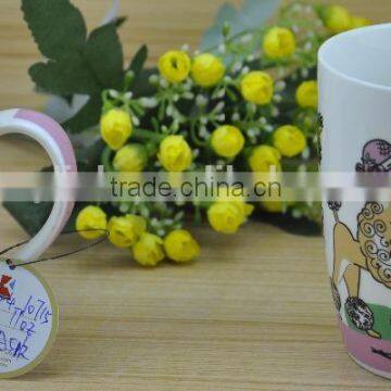 11OZ poodle dog design full decal print coffee cups, shiny surface porcelain mug, KL5004-10715