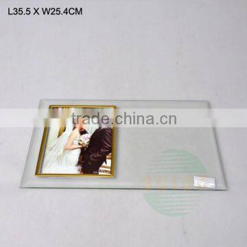 elaborate glass photo frame