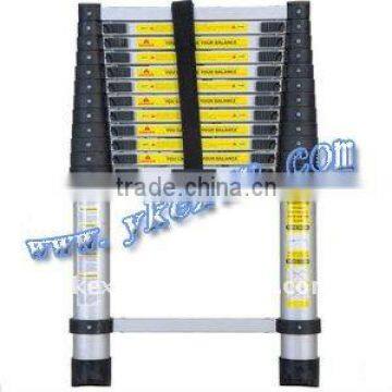 adjustable aluminium telescopic ladder EN131 3.8m