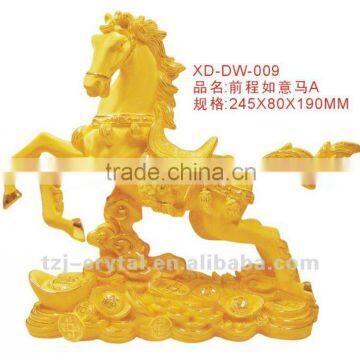 Gold horse model Gold crafts Best bussiness gift