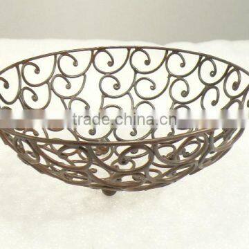 wire basket,decorative wire basket,handmade wire basket