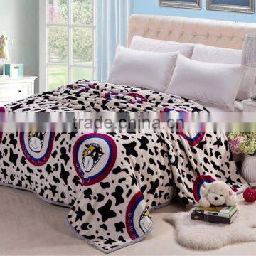 single double queen king size kids cute cow design blanket thick good quality blanket