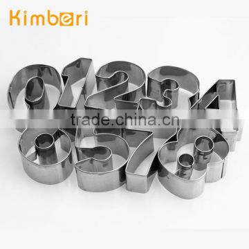 LFGB/FDA Food Grade 8pk Hot Sale Stainless Steel Alphabet Cookie Cutter