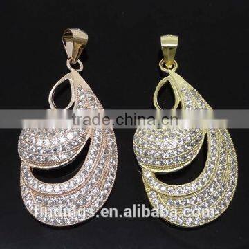 SJ3140 925 Sterling silver micro pave pendants, silver zircon jiewelrywholesale