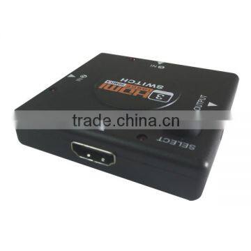 High speed 3 Port HDM Switch 1080P with 3D led light