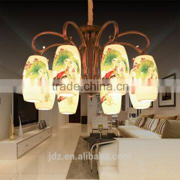 LED Ceramic Chandelier Light Pendant LED Light 8 Head LED Lighting