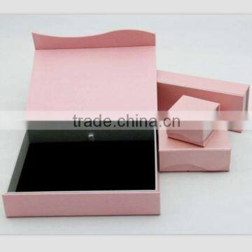 Pink jewelry box jewelry gift box cardboard jewelry box(ZJ-8007-1)