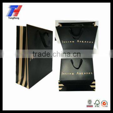 Ribbon handle CMYK/Pantone Color luxury Paper Gift Bag,Printed Paper Bag,Shopping Bag