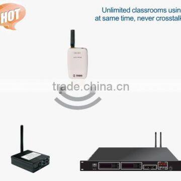 RF wireless microphones sender receiver system solution to classroom