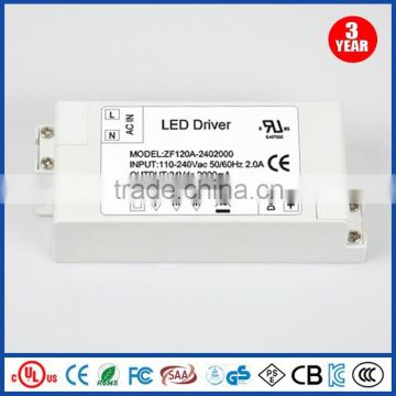 24V 2A Power LED Driver Passed UL CE ELectronic Transformer For LED Light