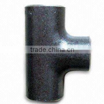 Seamless Steel Tube Fittings in Equal/Reducing Tee Shape, Made of Carbon Steel