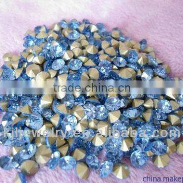 KJL-035 wholesale crystal rhinestone point back chaton glass loose rhinestone point back