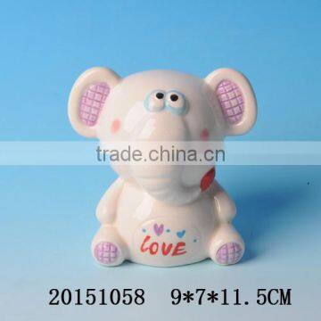 Wholesale high quality ceramic elephant coin bank,elephant piggy bank,elephant money box