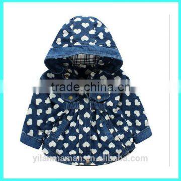 Wholesale Autumn Hooded Jacket Baby Girl Jeans Jacket Quality Choice photo-4