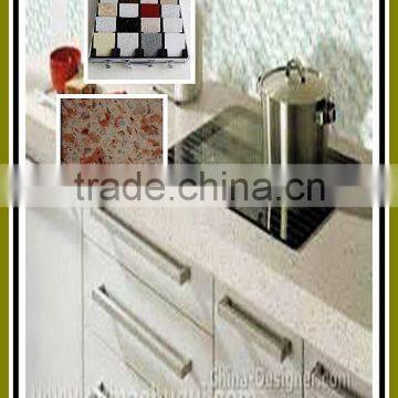 hi-quality quartz stone slab counter-top for kitchen-used