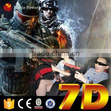Interactive gun shooting game 7d cinema movie with luxury 6 and 9 seats 7d theater