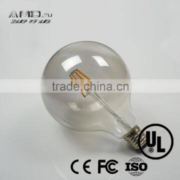LED Lighting E27 360 Degree Dimmable Gray Cover G125 LED Bulb Filament photo-2