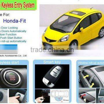 RFID Keyless Push Button Start Car Alarm with Remote Engine Start Built-in for Fit