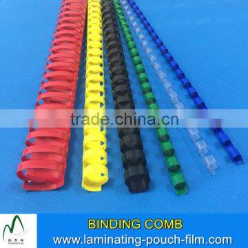 Black 1/4 ,1/2 ,5/16, 9/16 Inch Diameter, Black, White,Red,Yellow ,100 Pack,Plastic Book Comb Binding