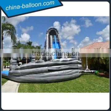 Customized Garden Dual Lane Inflatable Water Slides Pool For Fun