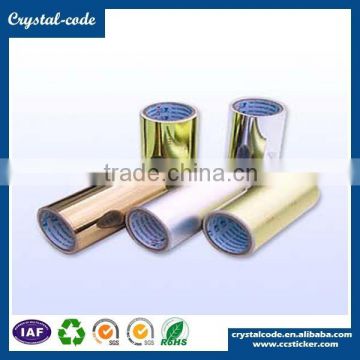 Aluminium foil sticker self adhesive gold foil colored self adhesive aluminum foil paper