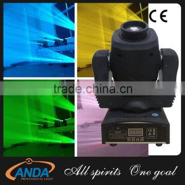 Hot selling 30w white led mini moving head spot light with rainbow effect