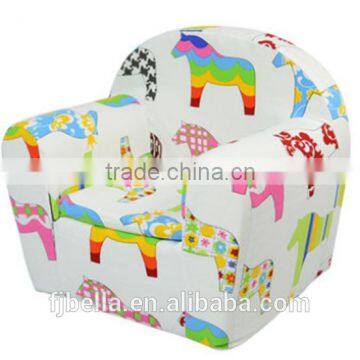 Colorful Horses Design Removable & Washable Baby Single Foam Sofa Couch Chair