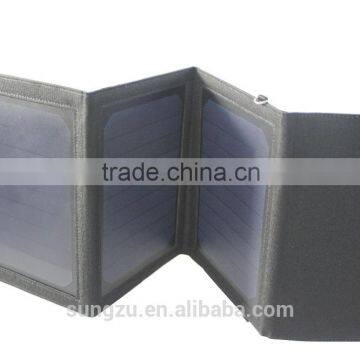 2016 Hottest 15W waterproof Solar Charger bag with 3 piece high efficiency panel