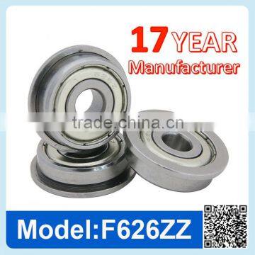 F626 ZZ RS Miniature Flange Ball Bearing Deep Groove Ball Bearing