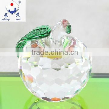 Vivid Crystal Glass Apple for Decorations and Gift ZWM019