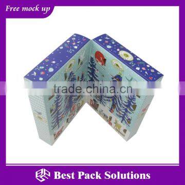 Calendar Packaging Box with PET divider tray for Christmas gifts