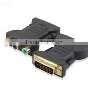 DVI Male to 3RCA adapter black color top quality
