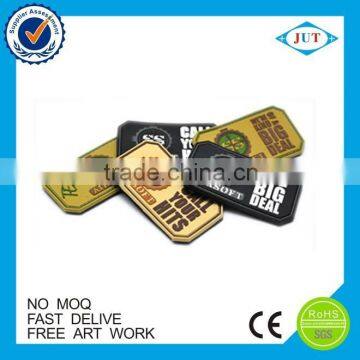 High Quality 2d logo custom PVC rubber patch